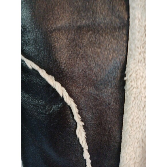 Cripple Creek Brown Faux Leather & White Shearling Trim & Lining Womens Medium - Picture 5 of 16